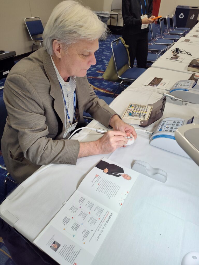 Dr. Joe Haselhorst in a continuing education seminar at Chicago Dental Society's Midwinter Meeting.