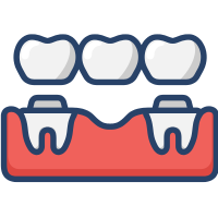 Dental bridge icon